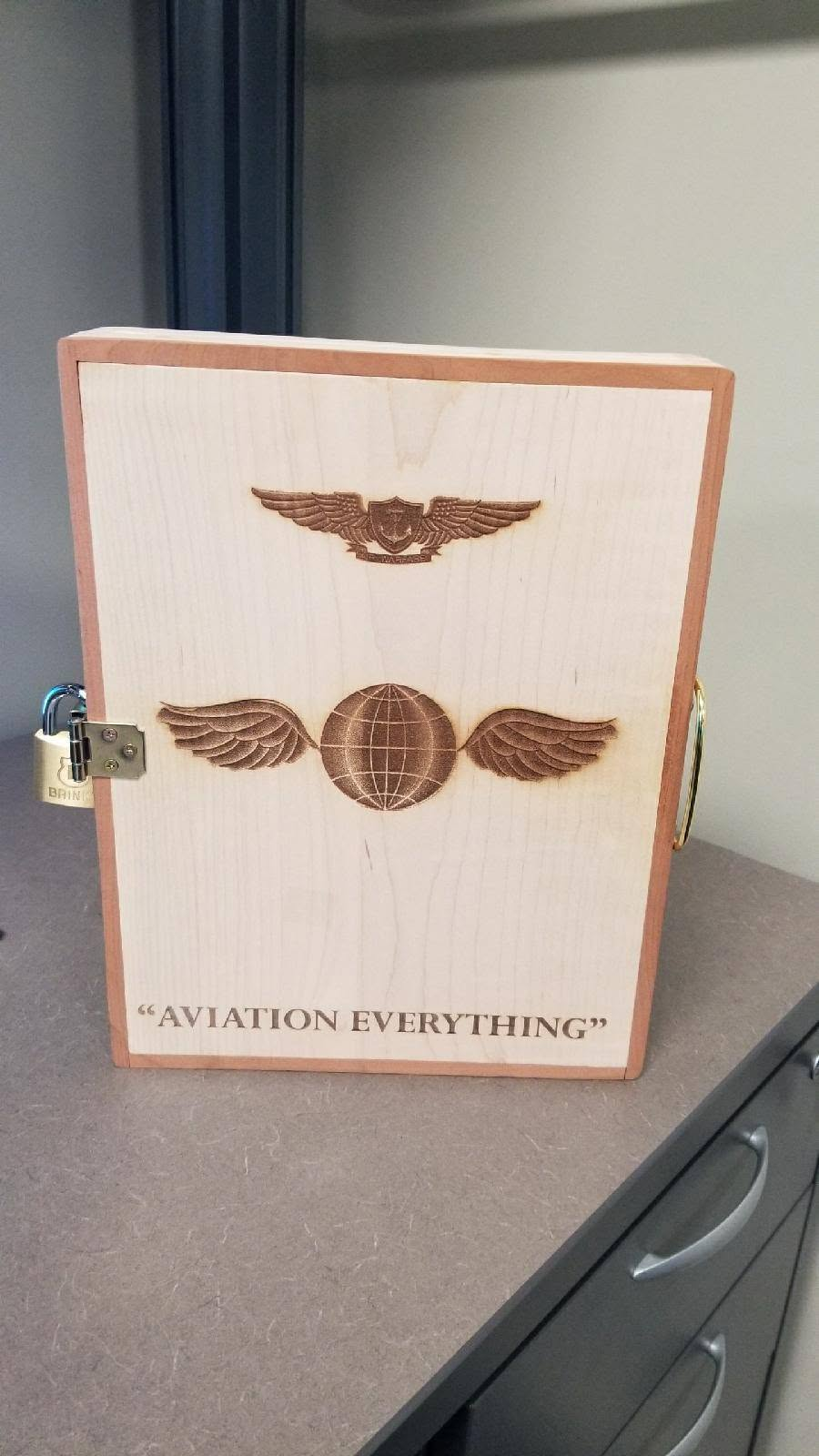 Chief vessel with aviation devices and personalized engraving